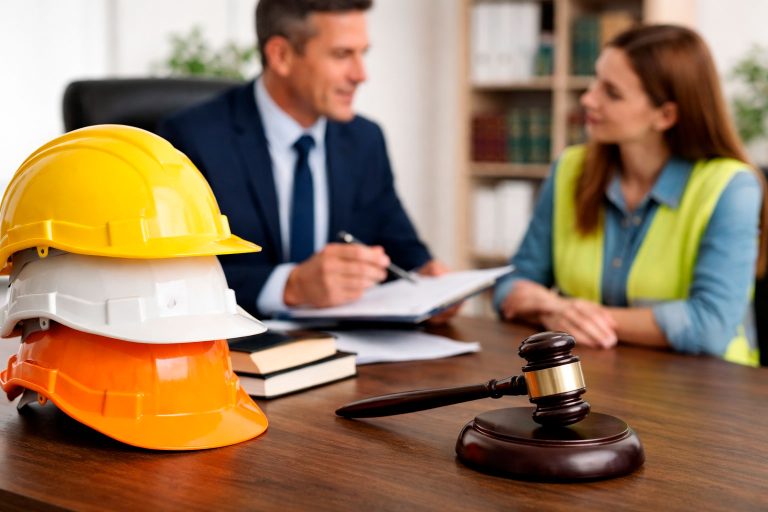 Abogado laboral brindando asesoría legal en un conflicto de trabajo